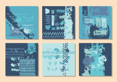 Mavi kartvizit şablonları