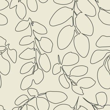 Yaprakları ile sonsuz zarif doku