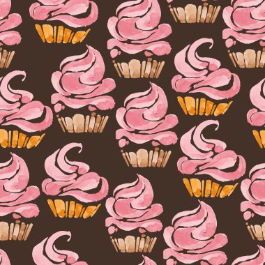 Lezzetli kek seamless modeli