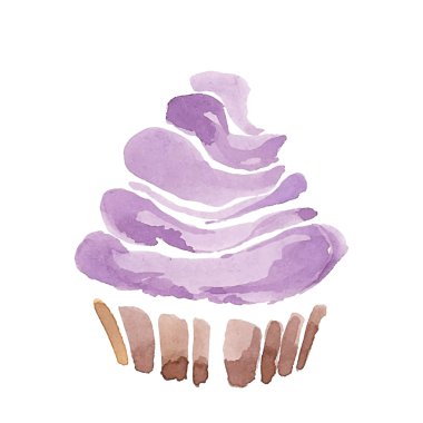 Yaban mersini kremalı cupcake