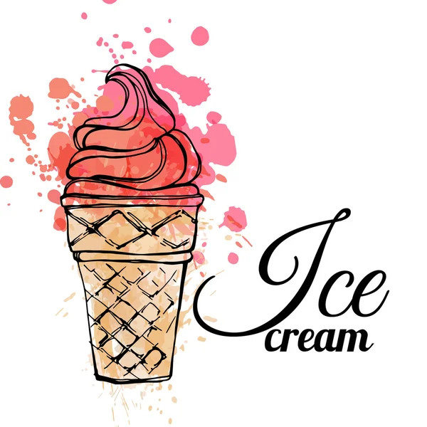 Helado dulce — Archivo Imágenes Vectoriales