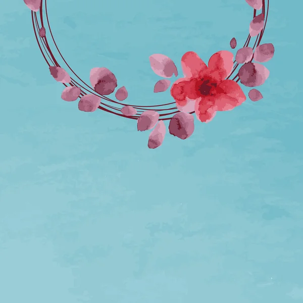 Flowers arranged in shape of wreath — Διανυσματικό Αρχείο