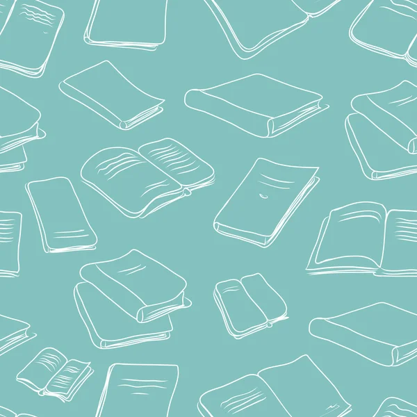 Fundo sem costura com livros —  Vetores de Stock