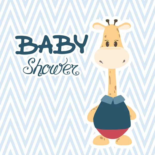 Bebê chuveiro convite cartão —  Vetores de Stock