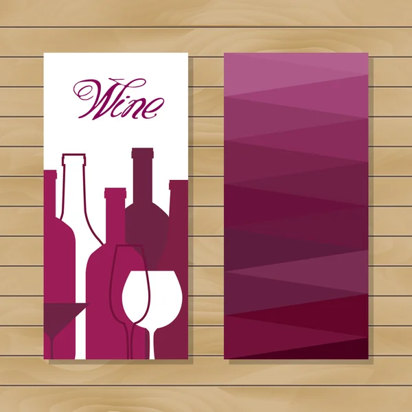 Design de conceito de vinho — Vetor de Stock