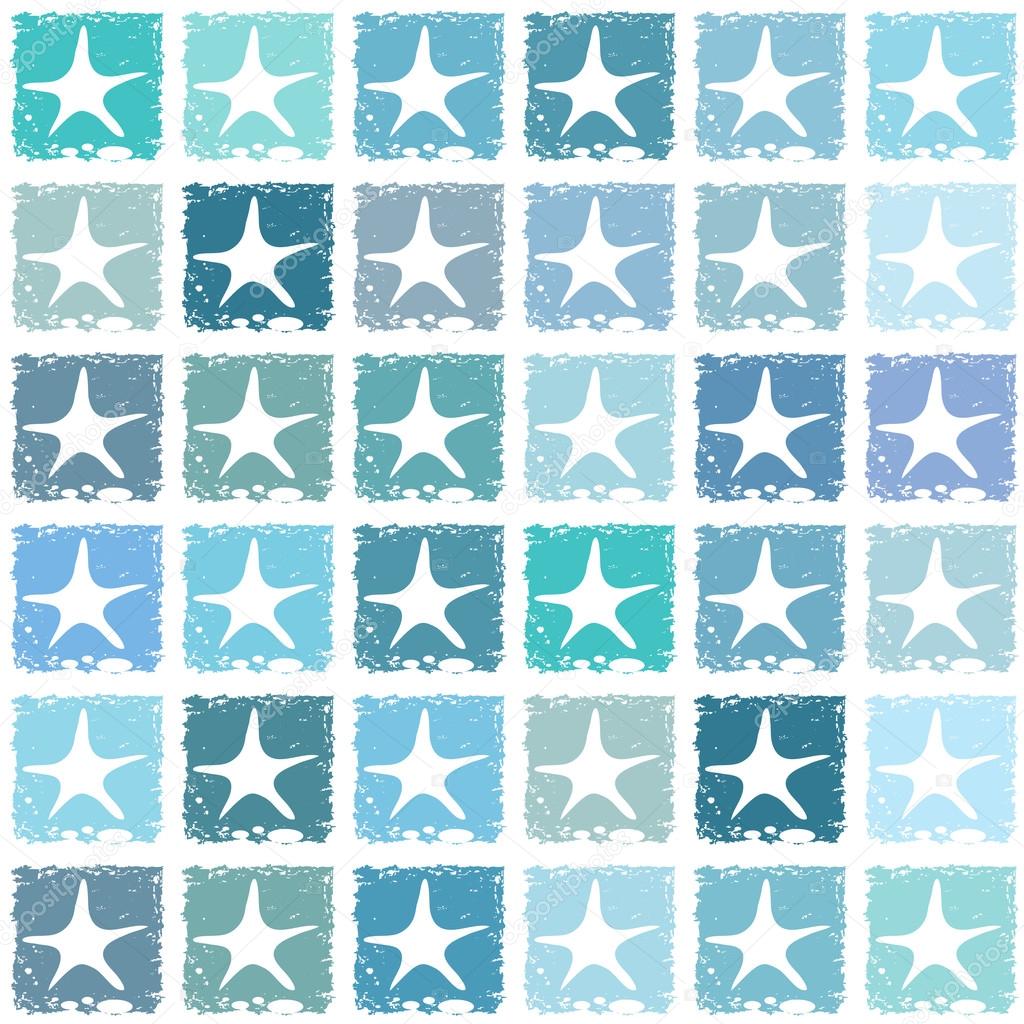 Sea stars pattern