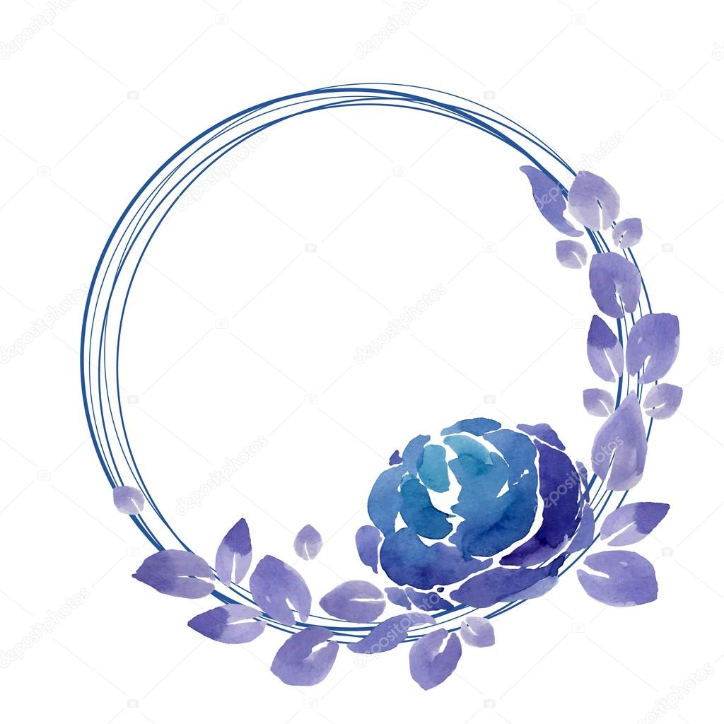 Beautiful Card With Watercolor Floral Wreath Vector Image By C O Ta Vector Stock Beautiful Card With Watercolor Floral Wreath Vector Image By C O Ta Vector Stock