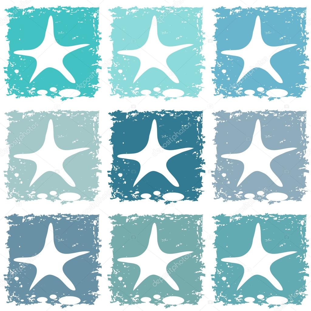 Sea stars pattern