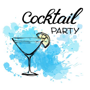 Kokteyl Parti Davetiyesi Poster