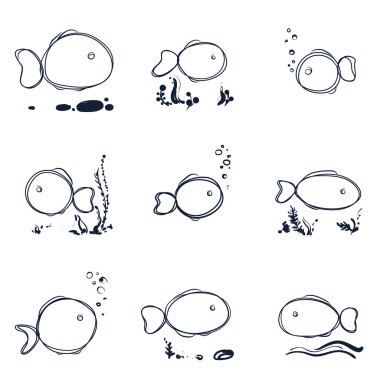 bitkiler, balık ile sualtı dünyası