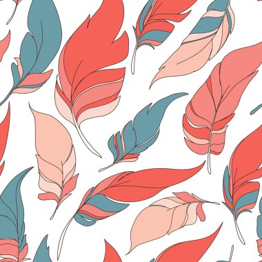 Eşarplı etnik seamless modeli