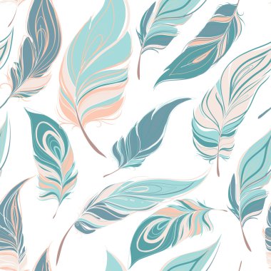 Eşarplı etnik seamless modeli