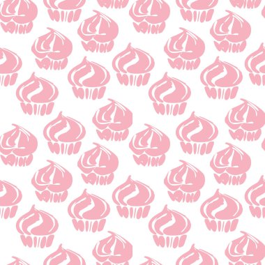 Küçük lezzetli kekler kusursuz desenli.