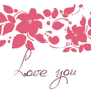 Seni seviyorum güzel tebrik kartı.