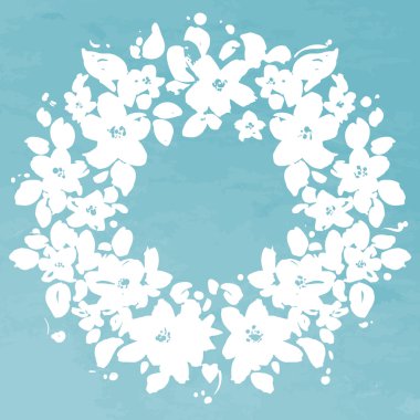 Çiçekli tebrik kartı