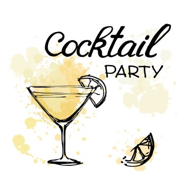 Kokteyl Parti Davetiyesi Poster
