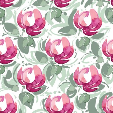 Şakayık desenli kusursuz desen