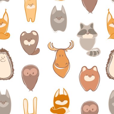 Çizgi film hayvanlarında kusursuz desen