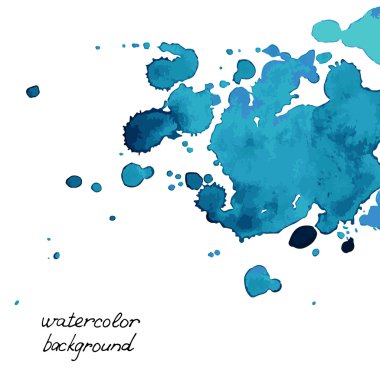 elle çizilmiş mavi suluboya engelliyor