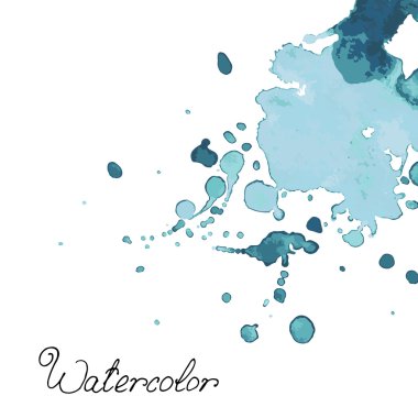 elle çizilmiş mavi suluboya engelliyor