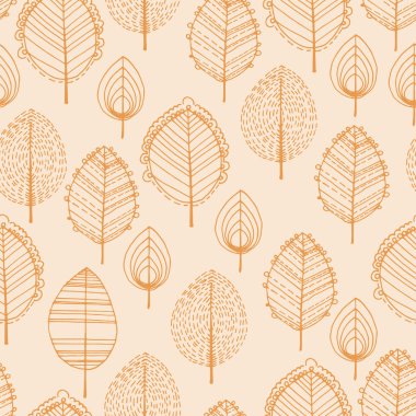 Yapraklı kusursuz desen