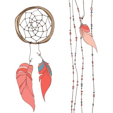 Rüya yakalayıcı, tüyler