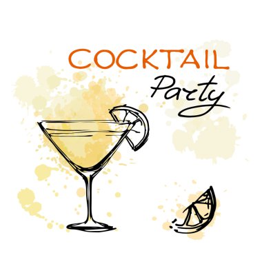 Kokteyl Parti Davetiyesi Poster