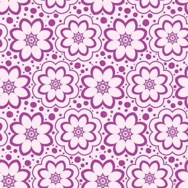 Kusursuz Çiçeksiz Desen Arkaplanı