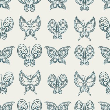 Kelebeklerle kusursuz desen