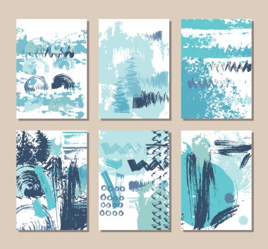 Mavi kartvizit şablonları