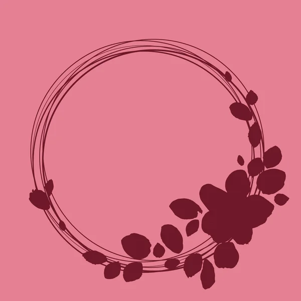 Рамка круга цветов — стоковый вектор