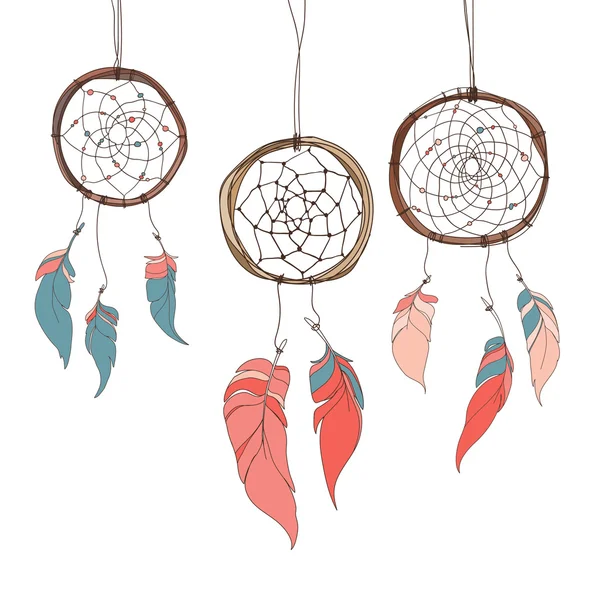 Seamless dream catchers — Stock Vector