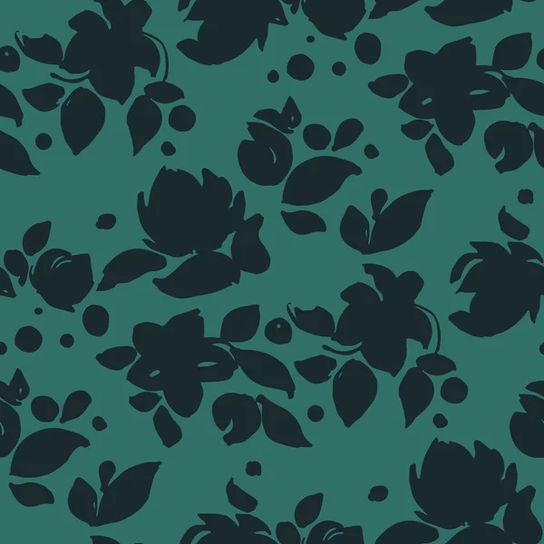 Fondo floral decorativo con flores — Vector de stock