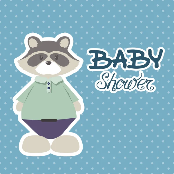 Tarjeta de invitación baby shower — Archivo Imágenes Vectoriales