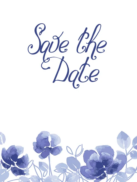 Save The Date Card — Stock Vector