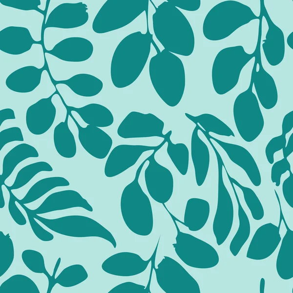 Textura elegante sin fin con hojas — Vector de stock