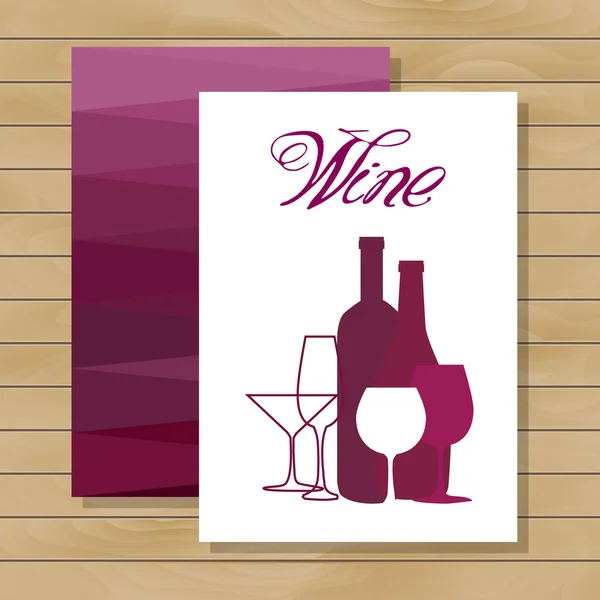 Diseño para evento de vino — Vector de stock