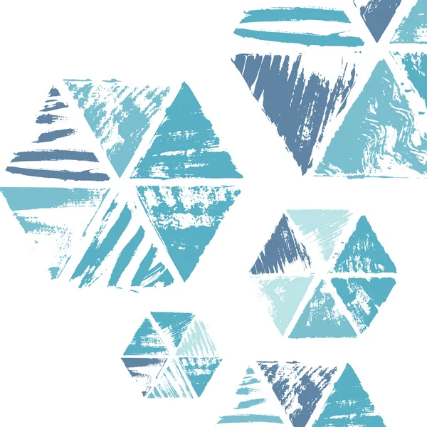 Grunge fond hexagonal — Image vectorielle
