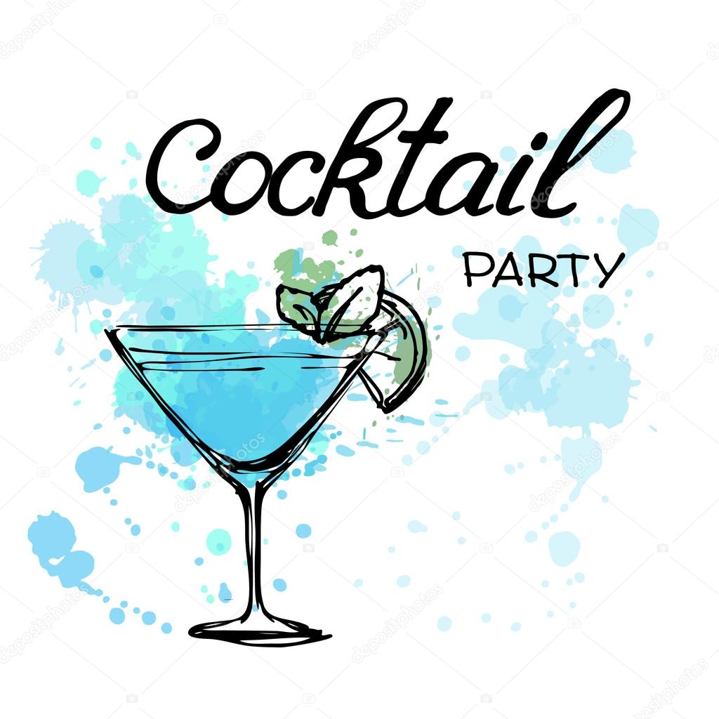 Cocktail Party Invitation Poster