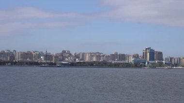 Bakü, Azerbaycan 'da şehir manzarası ele geçirildi