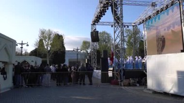 Bakü Bulvarı 'nda Katar Kültür Günleri. Bakü, Azerbaycan.