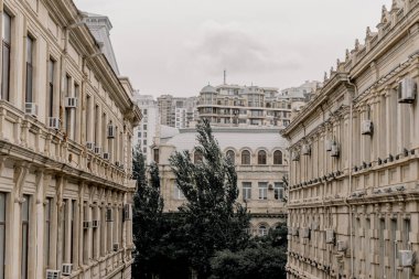 Şehir mimarisi. Bakü, Azerbaycan. 21.09.2025.