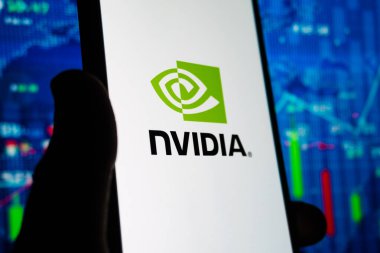 Nvidia. Teknoloji kavramı. Editör fotoğrafı çekildi: Bakü, Azerbaycan. 09.12.2025.