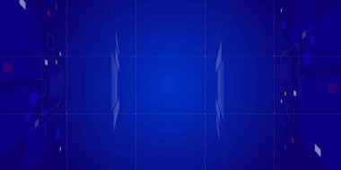 Dijital siber teknoloji ve veri akışı arkaplan dokusu