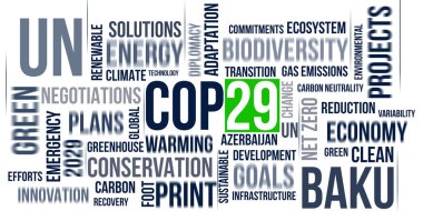 Birleşmiş Milletler İklim Değişikliği Konferansı veya UNFCCC Partileri Konferansı, COP29, 29. Bakü Olimpiyat Stadyumu 11-22 Kasım 2024 tarihleri arasında Azerbaycan 'ın Bakü kentinde düzenlenmiştir..