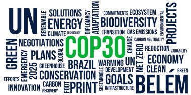 Birleşmiş Milletler İklim Değişikliği Konferansı veya Birleşmiş Milletler İklim Değişikliği Konferansı 'nın 30. oturumu olan UNFCCC, COP30 partileri konferansı. Brezilya Belem 'deki Hangar Kongre Merkezi' nde 10-21 Kasım 2025 tarihleri arasında düzenlenmiştir..