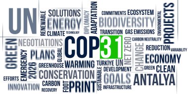 COP31 İklim Değişikliği Konferansı Yeşil Teknoloji ve Küresel Sürdürülebilirlik. BM İklim Değişikliği Konferansı - Antalya, Türkiye, 9-20 Kasım 2026. Yazı işleri müdürü Bakü, Azerbaycan. 11 Şubat 2026.