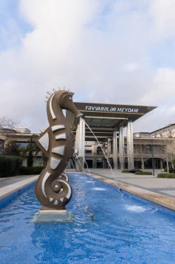 Bakü Beyaz Şehir Bölgesi. Bakü, Azerbaycan. 22.02.2026.