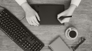 profesyonel yaratıcı grafik designer Danışma siyah beyaz