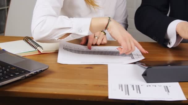 Empresários Brainstorming Trabalho em equipe Conceito de local de trabalho — Vídeo de Stock